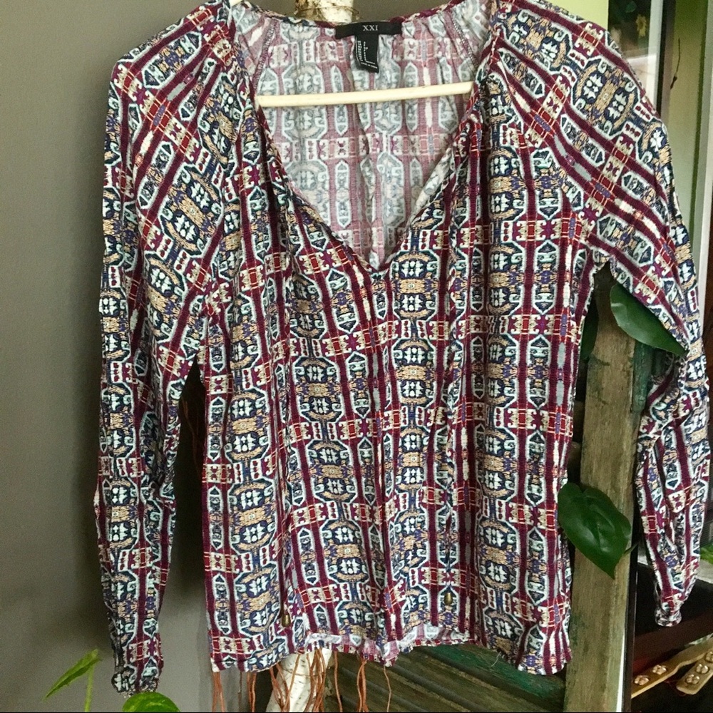 Forever 21 | Long Sleeve Patterned Shirt